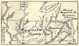 e-WV  Media File: Map of Augusta Co., Virginia 1738-1770